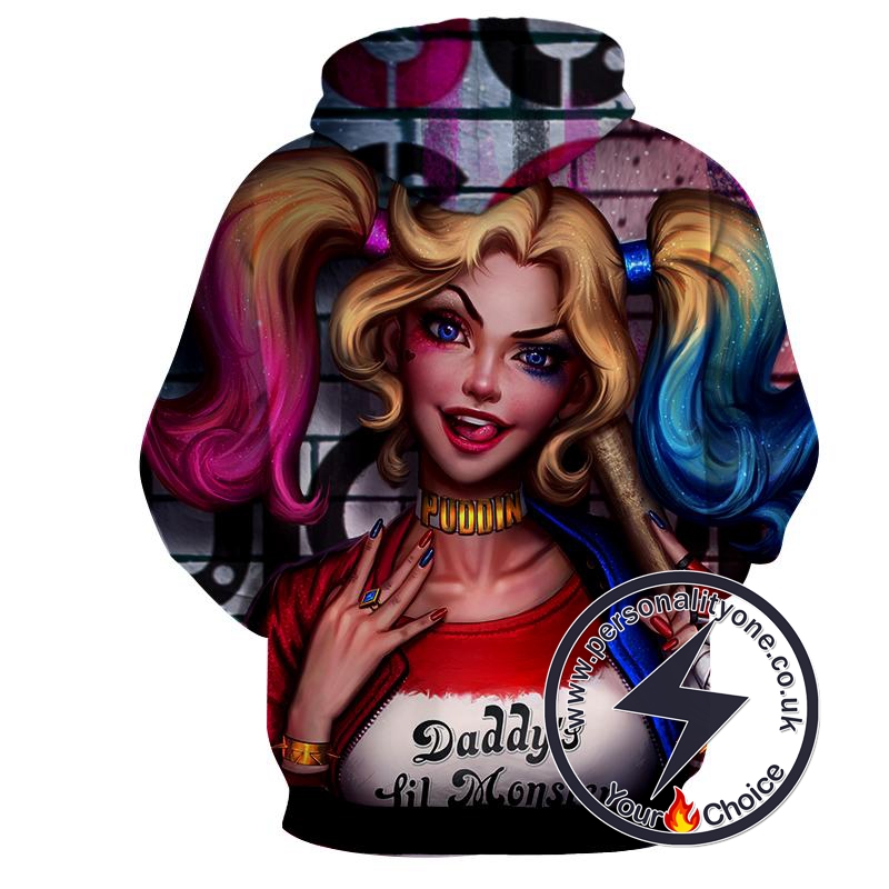 Harley Quinn - Harley Quinn 3D - Hoodies